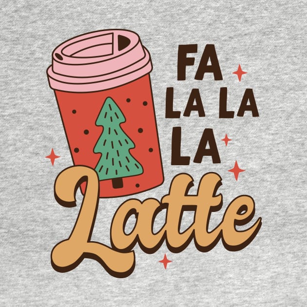 Funny Retro Latte Coffee Holiday Christmas by Mix Master Repeat